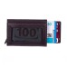 Men’s Trifold Wallet Sleek and Slim With Special Opening Mechanism, Dark Brown