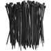  Multi-Purpose Zip Ties & Hook and Loop Straps Set, 20 pcs - 11in Black