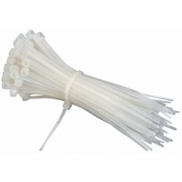 the Season Essentials Multi-Purpose Zip Ties & Hook and Loop Straps Set, 20 pcs - 11in White