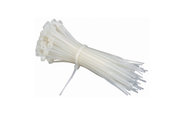  Multi-Purpose Zip Ties & Hook and Loop Straps Set, 20 pcs - 11in White