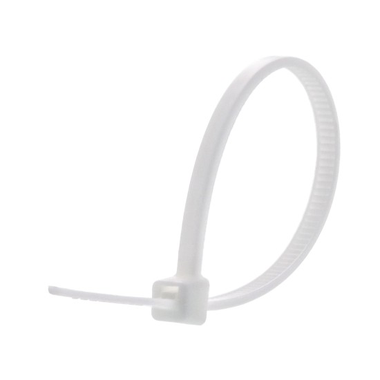  Multi-Purpose Zip Ties & Hook and Loop Straps Set, 200 pcs - 4in White