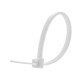  Multi-Purpose Zip Ties & Hook and Loop Straps Set, 200 pcs - 4in White