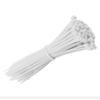 the Season Essentials Multi-Purpose Zip Ties & Hook and Loop Straps Set, 80 pcs - 8in White