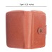  Unisex Credit Card Case with Snap Closure, Brown