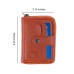  Unisex Credit Card Case with Snap Closure, Brown