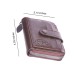  Unisex Credit Card Case with Snap Closure, Dark Brown