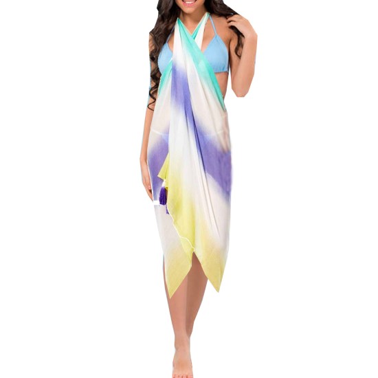  Women Pareo Fashion Beach Cover Up & Wrap, 3 Colors