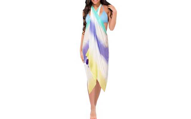  Women Pareo Fashion Beach Cover Up & Wrap, 3 Colors
