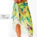  Women Pareo Fashion Beach Cover Up & Wrap, Green
