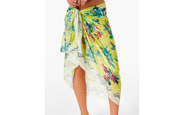  Women Pareo Fashion Beach Cover Up & Wrap, Green