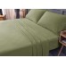  Wrinkle Free Sheet Sets with Deep Pockets & Stain Resistant, 1800 Thread Count Bamboo Based, Sage/Green, California King