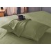  Wrinkle Free Sheet Sets with Deep Pockets & Stain Resistant, 1800 Thread Count Bamboo Based, Sage/Green, California King