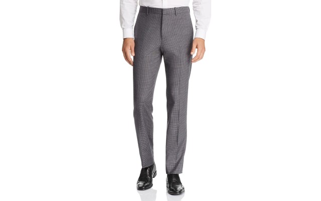  Mayer Charcoal Tonal Plaid pants (Silver, 30R)