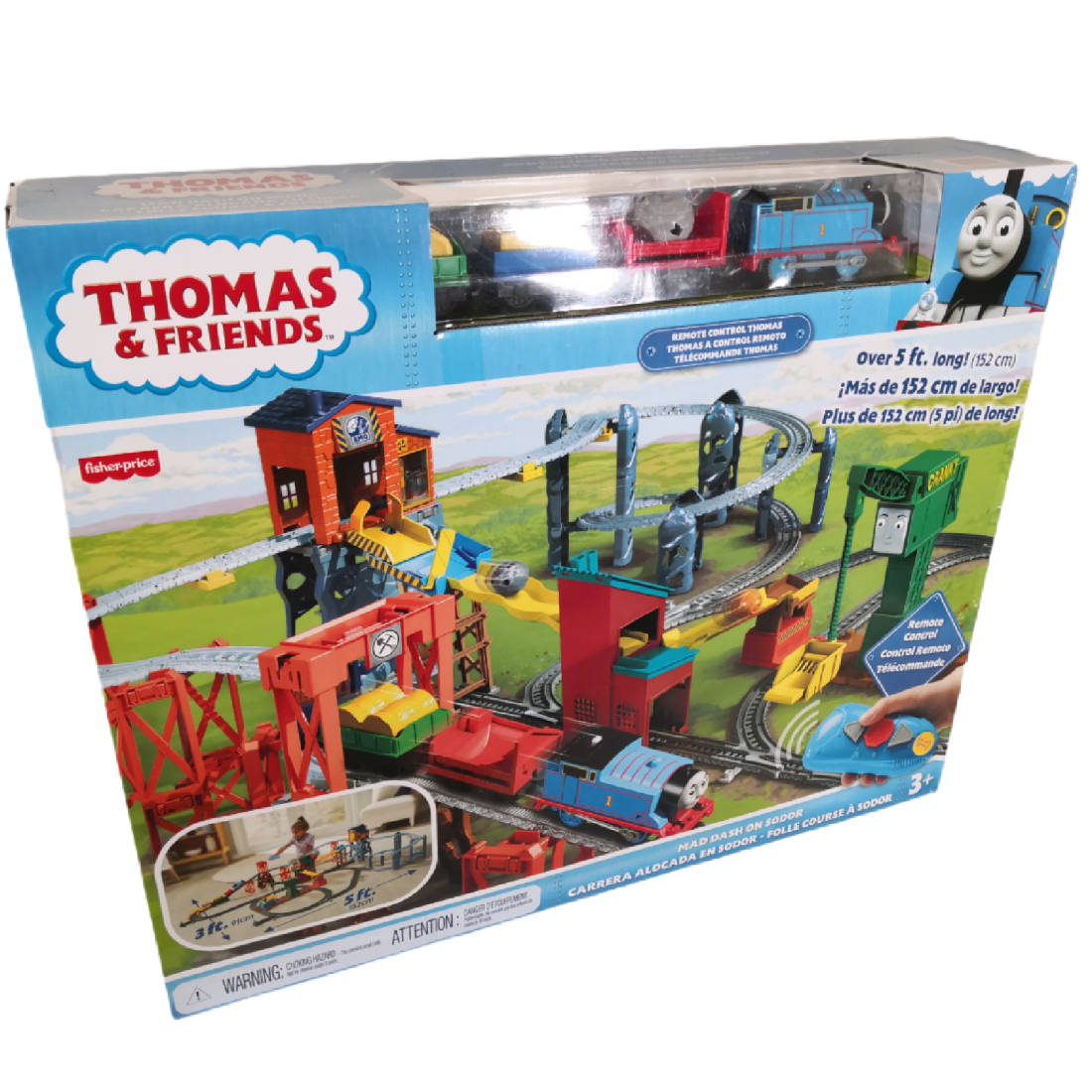 Thomas The Tank Fisher Price Mad Dash On Sodor Remote Control Train ...