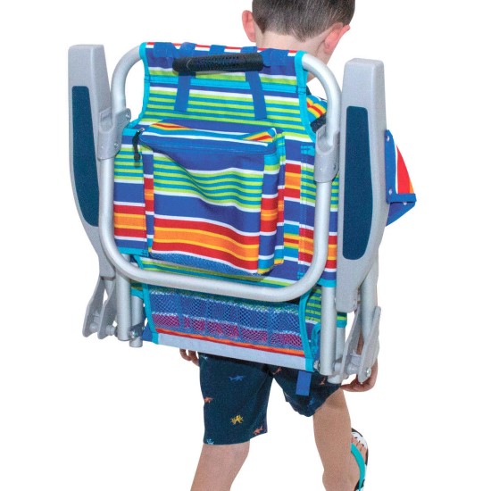  Kids Backpack Beach Chair Lounge 5 Position Portable Foldable