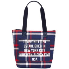 Tommy Hilfiger Bennet Heritage Tote Handbag, Navy/Multi