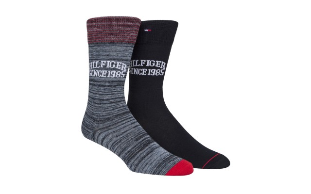  Men’s 2-Pk. Logo Socks (Blue/Multi, 7-12)