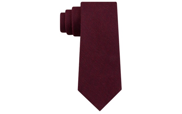  Men's Aaran Solid Ties, Red