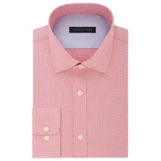 Tommy Hilfiger Men’s Athletic-Fit Moisture-Wicking Flex Performance Dress Shirt, Pink, 15.5X34-35