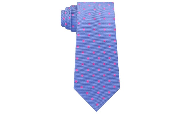  Men's Bright Preppy Dot Ties, Pink