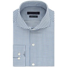 Tommy Hilfiger Men’s Classic/Regular-Fit Non-Iron THFlex Supima Stretch Check Dress Shirts