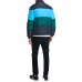  Men’s Colorblocked Puffer Jacket (Gray, L)