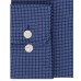  Men’s Fitted Non-Iron TH Flex Performance Stretch Grid Dress Shirt (Navy, 16X34-35)