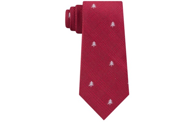  Men's Holiday Tree Ties, Red