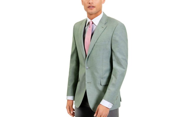  Men’s Modern-Fit Chambray Sport Coats