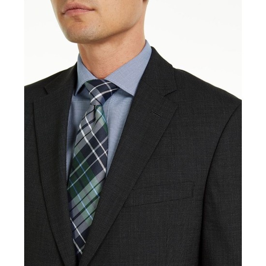  Men’s Modern-Fit Charcoal THFlex Suit Jacket