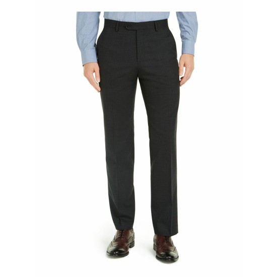  Men’s Modern-Fit Charcoal THFlex Suit Pants, Charcoal, 31X30