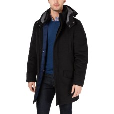 Tommy Hilfiger Men’s Modern-Fit Pilot Overcoat (Charcoal, 36S)