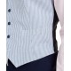  Men’s Modern-Fit TH Flex Stretch Blue/White Seersucker Stripe Vest (Blue, X-Large)