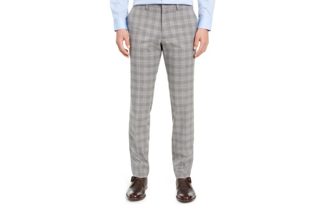  Men’s Modern-Fit TH Flex Stretch Comfort Solid Performance Pants (Gray, 32X32)