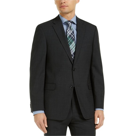  Men’s Modern-Fit THFlex Suit Jacket, Charcoal, 42R