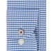  Men's Slim-Fit Non-Iron THFlex Supima® Stretch Check Dress Shirts, Blue, 15.5X32-33