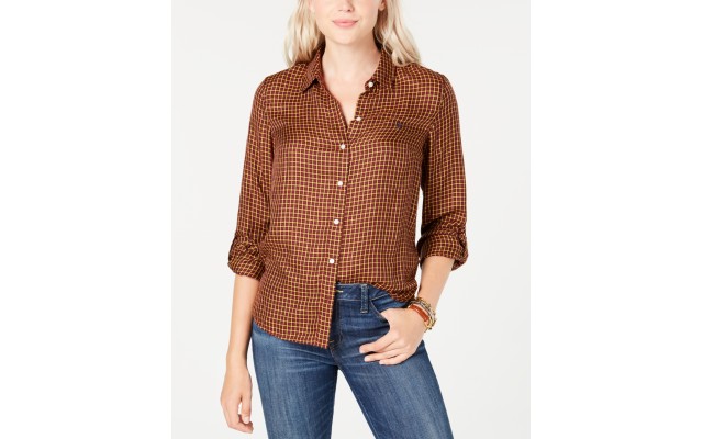  Plaid Utility Shirt Large