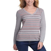 Tommy Hilfiger Plus Size Ivy Float Cotton Sweater (Gray), Gray, 1X