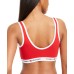  Women’s Cotton Lounge Scoop Back Bralette (Tango Red), Tango Red, Large