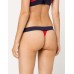  Hilfiger Women’s Seamless Iconic Thong R11T061 (M, Apple Red/Navy Blazer)