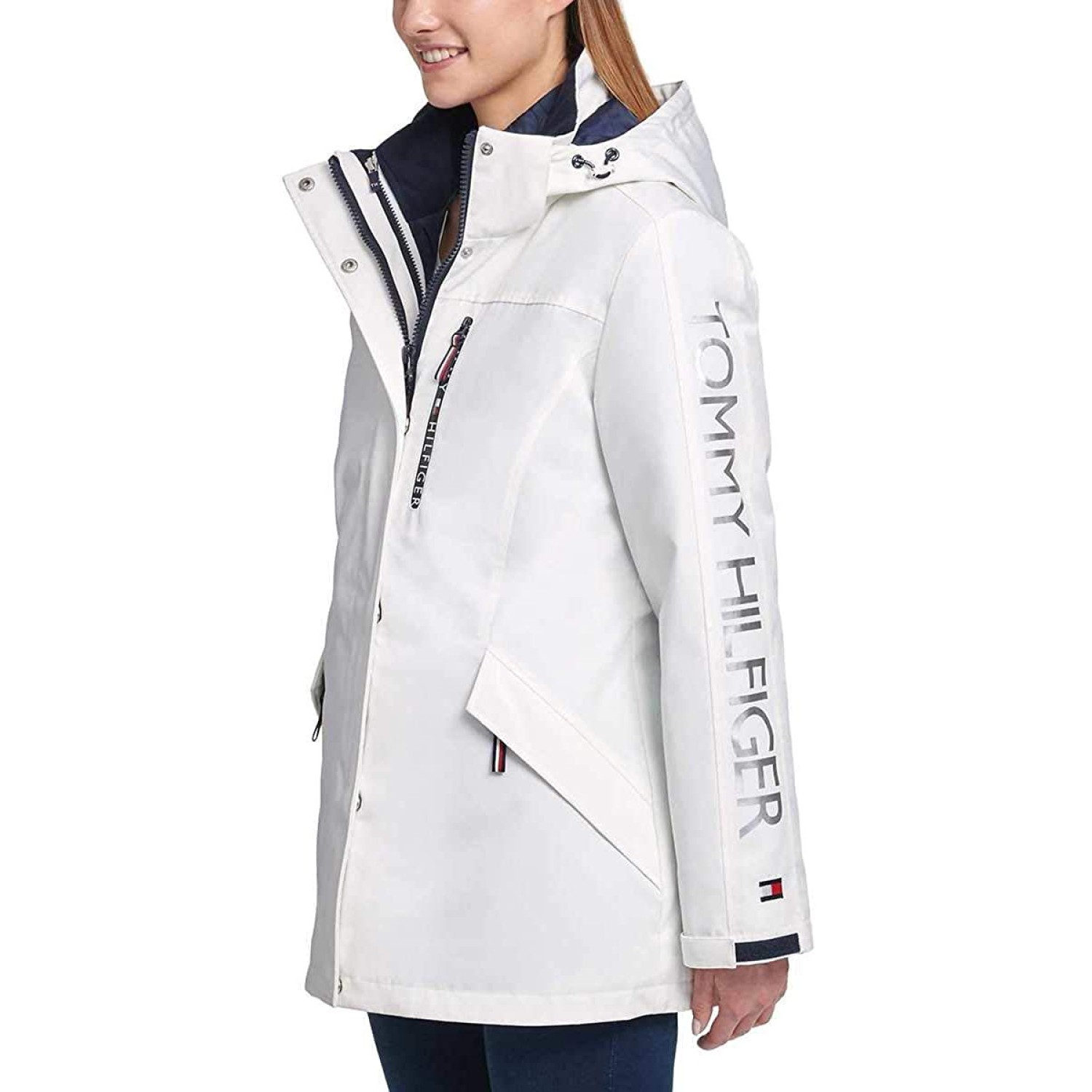 tommy hilfiger womens winter cold weather basic coat