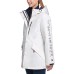  Womens Winter Cold Weather Basic Coat, White, Large