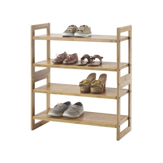  Bamboo (2 Pack ) Shoe Rack