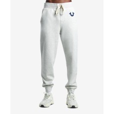 True Religion Men’s Classic Logo Jogger Sweatpant (Beige, M)