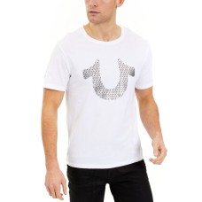True Religion Men’s Disco Logo T-Shirt (White, XL)