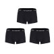  Men’s Cotton Underwear Boxer Shorts 3 Pack Briefs For Men, Black (3-Pack), S