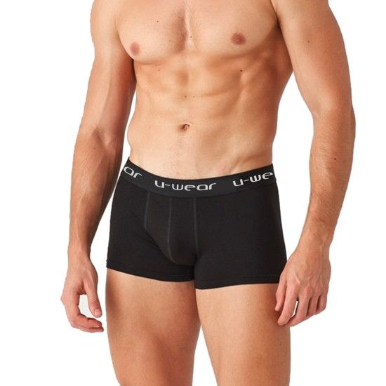  Men’s Cotton Underwear Boxer Shorts 3 Pack Briefs For Men, Black (3-Pack), XL