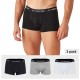  Men’s Cotton Underwear Boxer Shorts 3 Pack Briefs For Men, Black/Gray/White, XL