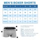  Men’s Cotton Underwear Boxer Shorts 3 Pack Briefs For Men, Black/Navy/White, L