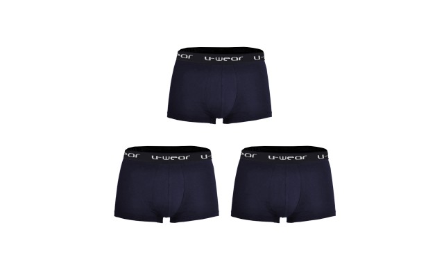  Men’s Cotton Underwear Boxer Shorts 3 Pack Briefs For Men, Navy (3 Pack), 3XL